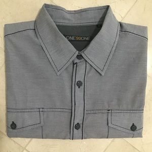 One 90 One Short Sleeve Button Down